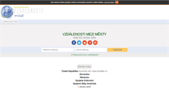 Desktop Screenshot of cz.vzdalenosti-mesty.himmera.com